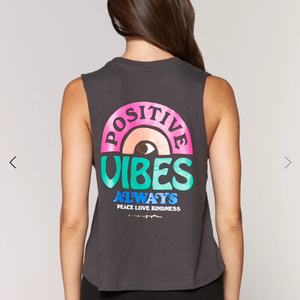 Brand New Spiritual Gangster Positive Vibes tank